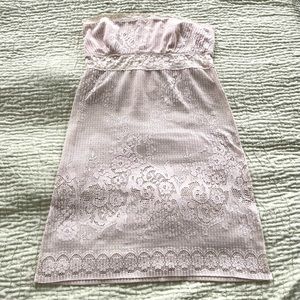 Intimately Free People Lace Ivory Cream strapless slip size large
